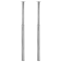 Gambe Telescopiche per Tavolo 2 pz Cromate 710 mm-1100 mmcod mxl 103280