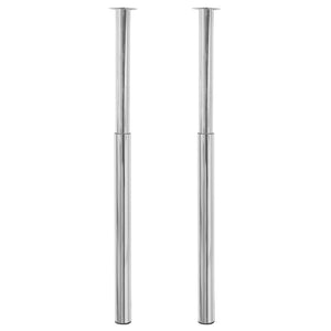 Gambe Telescopiche per Tavolo 2 pz Cromate 710 mm-1100 mm 242151