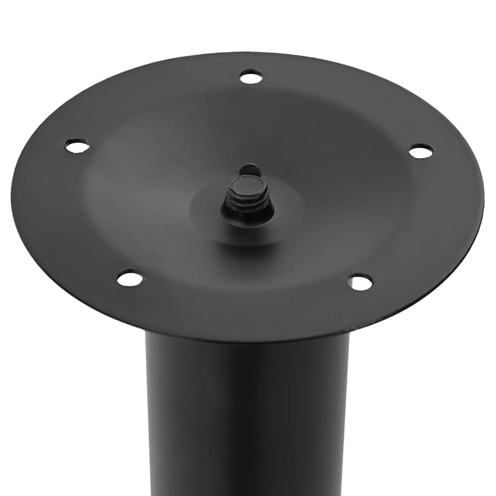Gambe Telescopiche per Tavolo 2 pz Nere 710 mm-1100 mm 242153