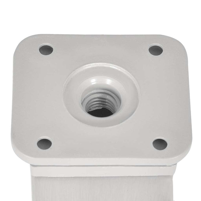 vidaXL Gambe per divano 4 pcs Argento 38 x 38 x 180 mm Ferro