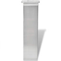 Gambe per divano 4 pcs Argento 38 x 38 x 180 mm Ferro 242156