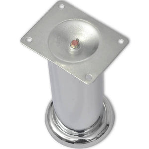 Set 4 gambe rotonde per sofa cromate 180 mm cod mxl 71539