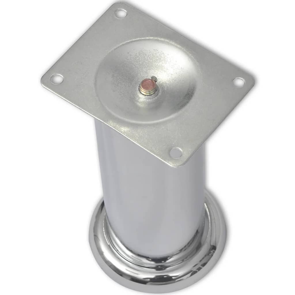Set 4 gambe rotonde per sofa cromate 180 mm 242159