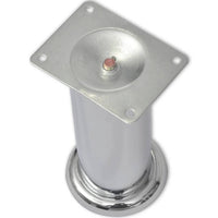 Set 4 gambe rotonde per sofa cromate 180 mm 242159