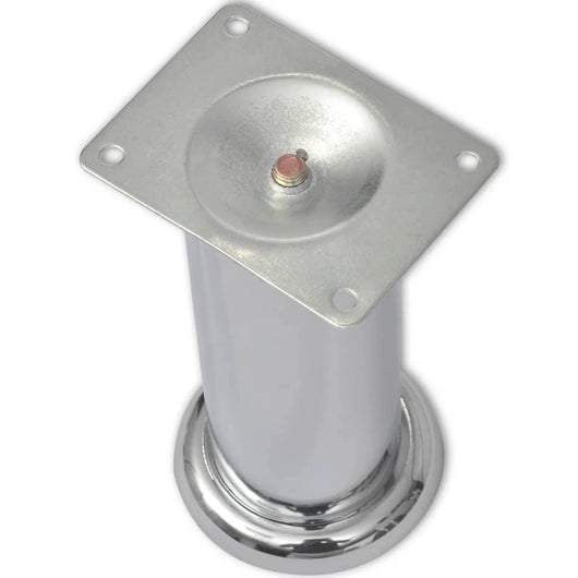 Set 4 gambe rotonde per sofa cromate 180 mm 242159