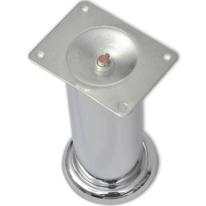 Set 4 gambe rotonde per sofa cromate 180 mm 242159