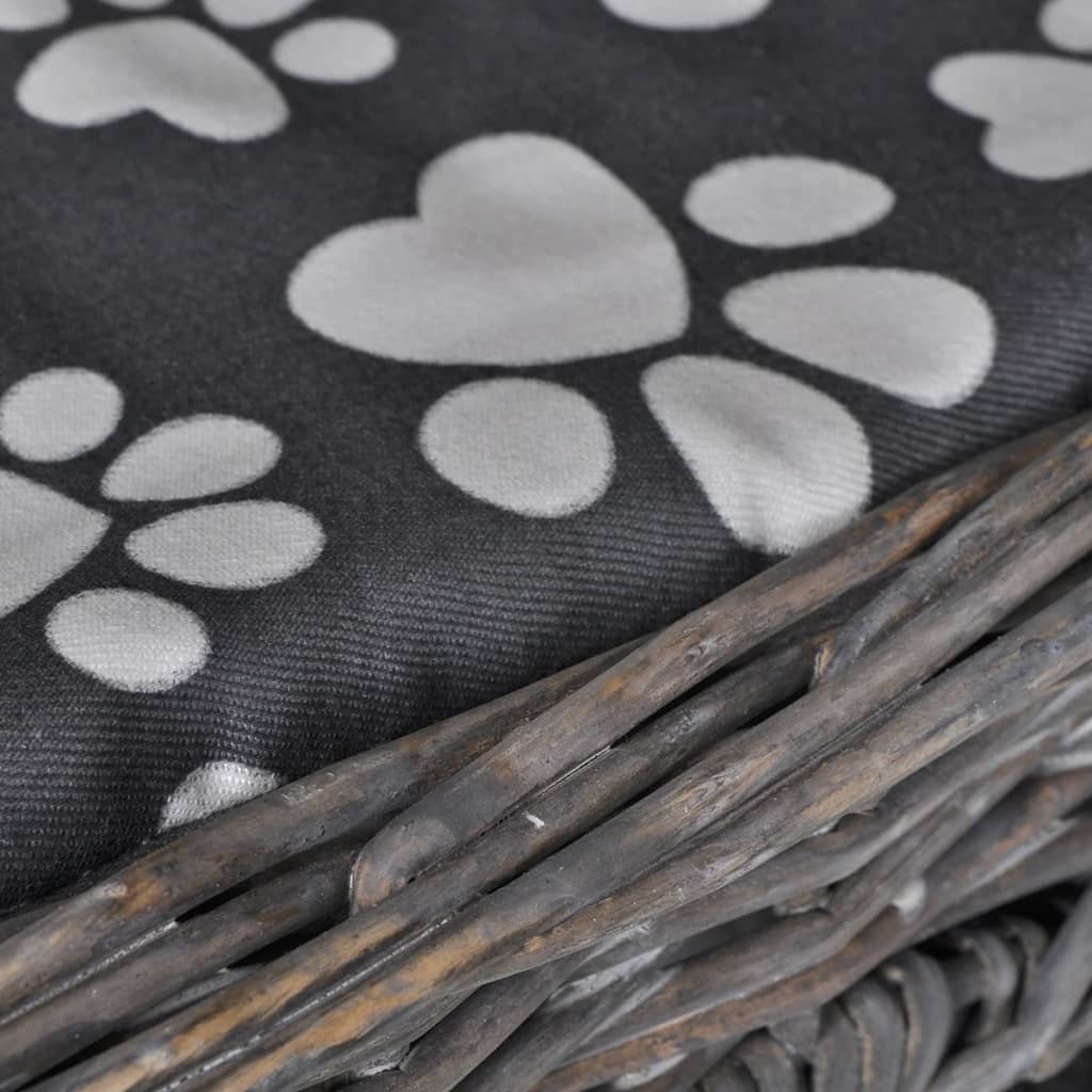 Tiragraffi/casetta/castello con cuscino Salice grigio 02_0022787