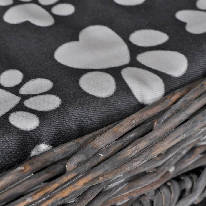 Tiragraffi/casetta/castello con cuscino Salice grigio 02_0022787