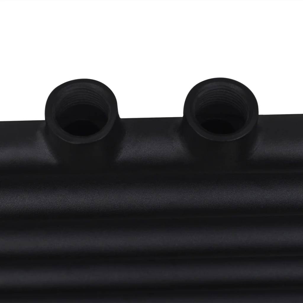 Radiatore Centrale Portasciugamano Dritto Nero 500 x 764 mm 141905