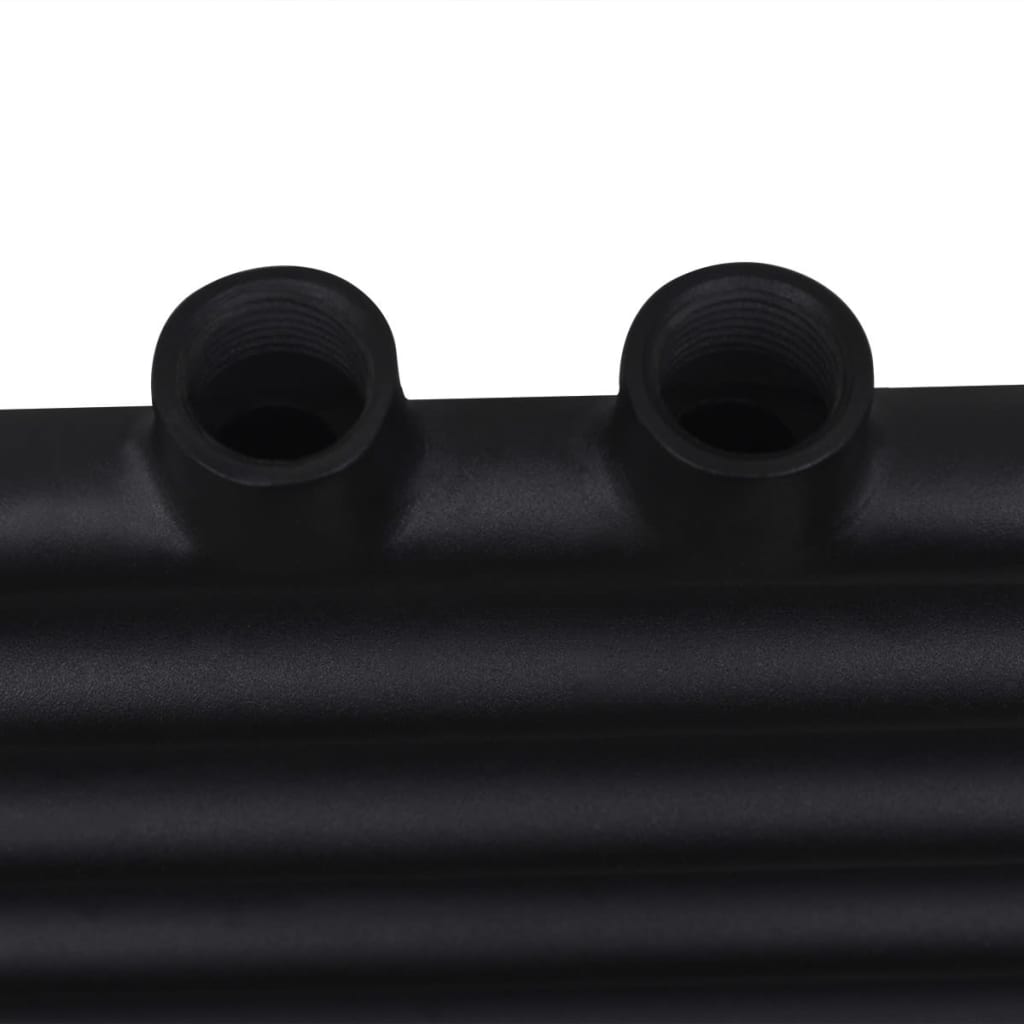 Radiatore Centrale Portasciugamano Dritto Nero 500 x 1160 mm 141907