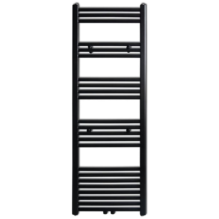 vidaXL Radiatore Centrale Portasciugamano Dritto Nero 500 x 1424 mm