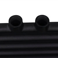 vidaXL Radiatore Centrale Portasciugamano Dritto Nero 500 x 1424 mm