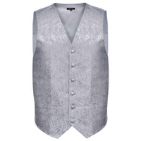Set di gilet da matrimonio da uomo Argento 56 Poliestere 130837