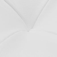 Panca pouf sgabello contenitore pouf mobili in pelle sintetica bianca 3002220