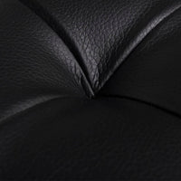 Sgabello con Contenitore in Pelle Artificiale Nero 242407