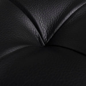Sgabello con Contenitore in Pelle Artificiale Nero 242407