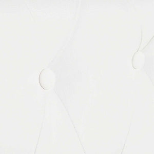 Divano Chesterfield a 2 Posti in Pelle Artificiale Bianco  cod mxl 18553