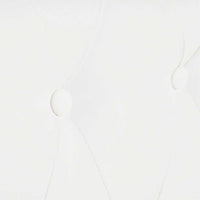 Divano Chesterfield a 2 Posti in Finta Pelle Bianco 242371