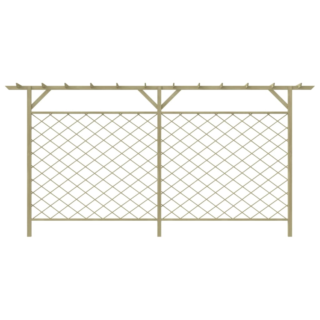 Recinzione di Lattice con Pergolato per Giardino in Legno 41726