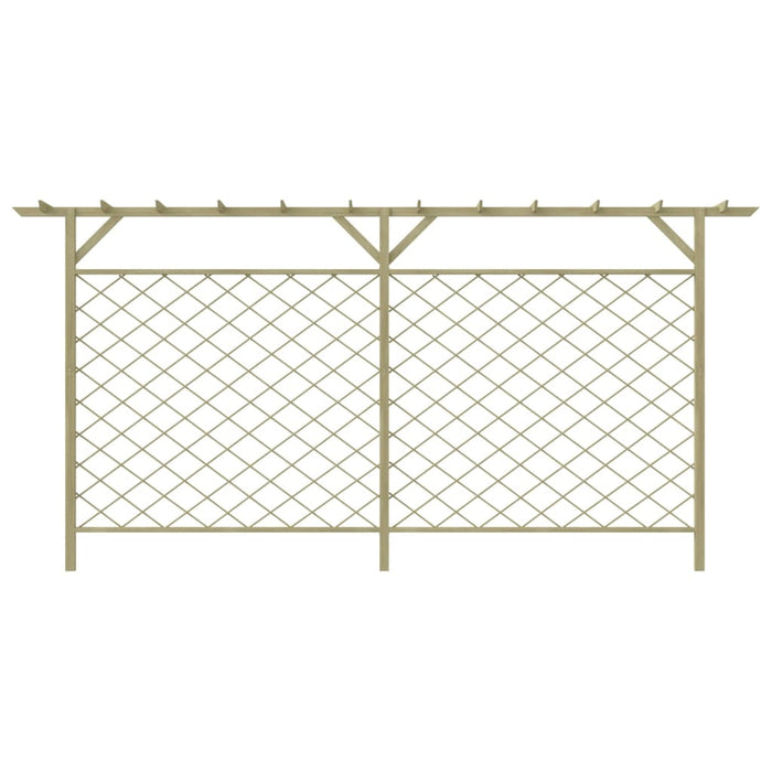Recinzione di Lattice con Pergolato per Giardino in Legno 41726
