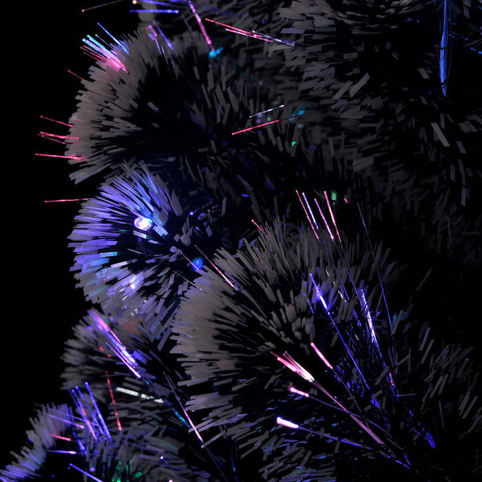 Albero di Natale Preilluminato con Supporto 150 cm Fibra Ottica 242426