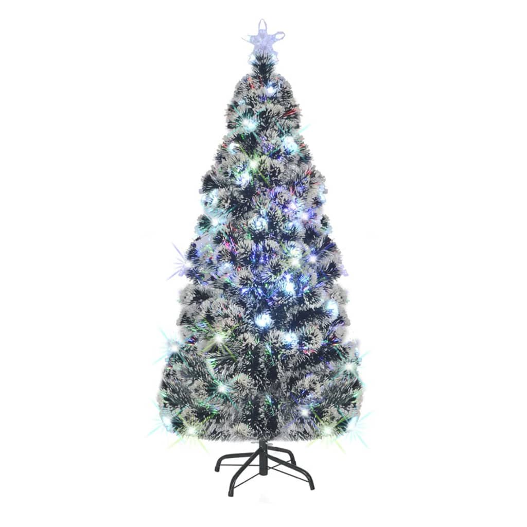 Albero di Natale Artificiale Supporto/LED 180 cm Fibra Ottica cod mxl 15576