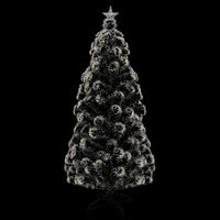 Albero di Natale Artificiale Supporto/LED 180 cm Fibra Ottica cod mxl 15576