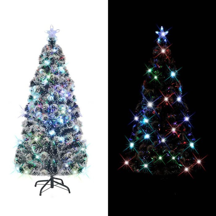 Albero di Natale Artificiale Supporto/LED 210 cm Fibra Ottica cod mxl 26752