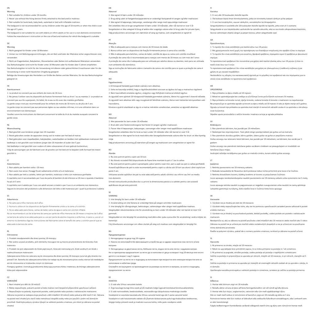 Sponda di Sicurezza per Lettino Bambino 102 x 42 cm Verde 10099