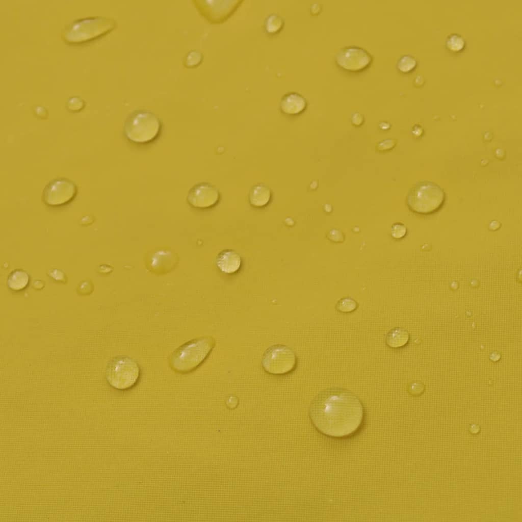 Impermeabile Lungo Resistente all'Acqua con Cappuccio Giallo M 130768