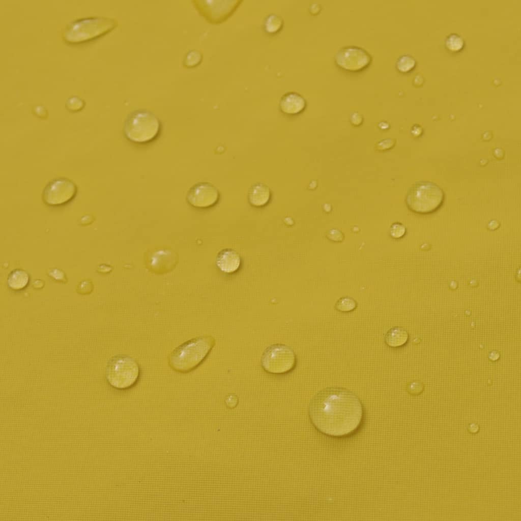 vidaXL Impermeabile Verde resistente a 2 pezzi con cappuccio Giallo XL