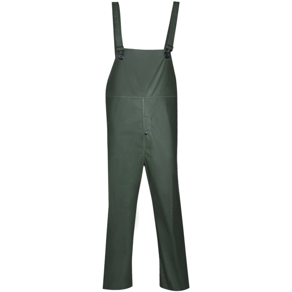 Impermeabile Verde resistente a 2 pezzi con cappuccio Verde XL 130782