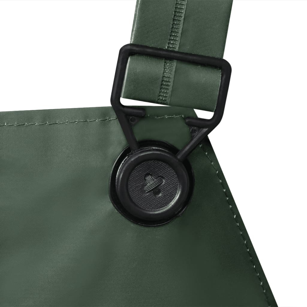 Impermeabile Verde resistente a 2 pezzi con cappuccio Verde XL