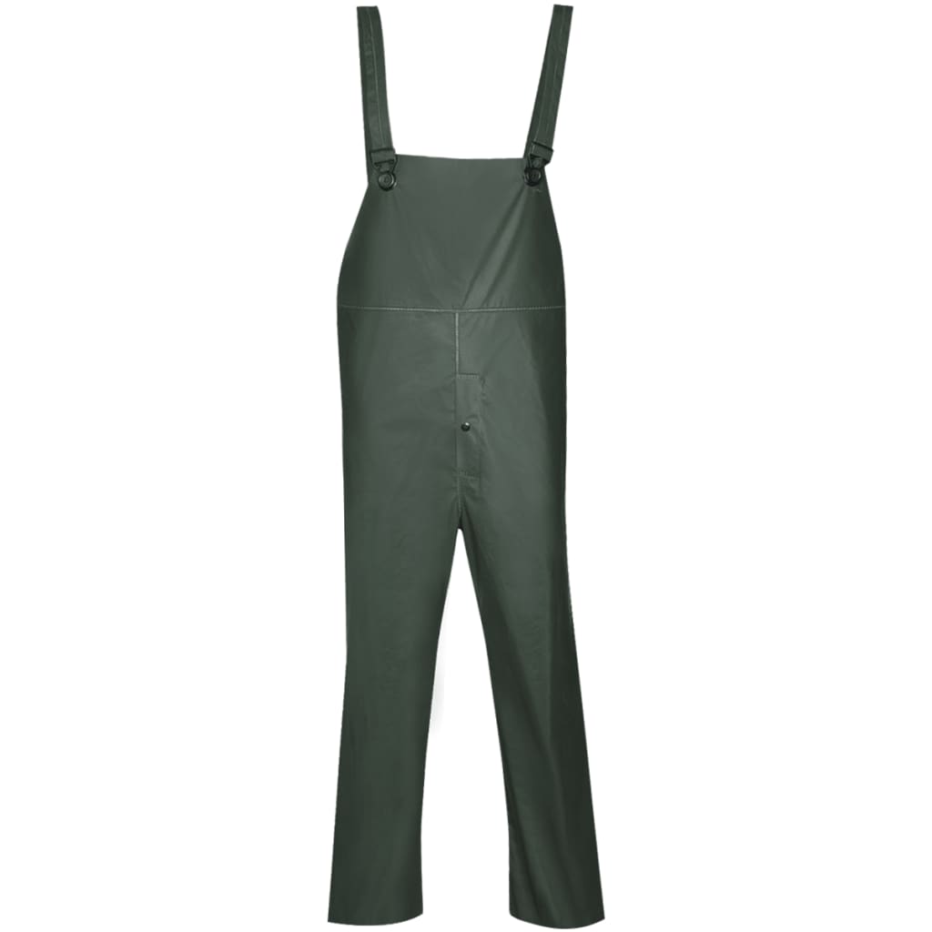 Impermeabile Verde resistente a 2 pezzi con cappuccio Verde XXL