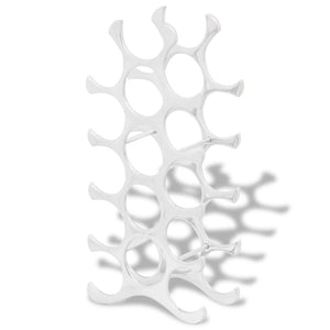 Portabottiglie da Tavola in Alluminio per 15 Bottiglie Argento  cod mxl 69379