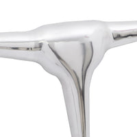 Decorazione da Parete Testa di Toro in Alluminio Argento 72 cm 242336