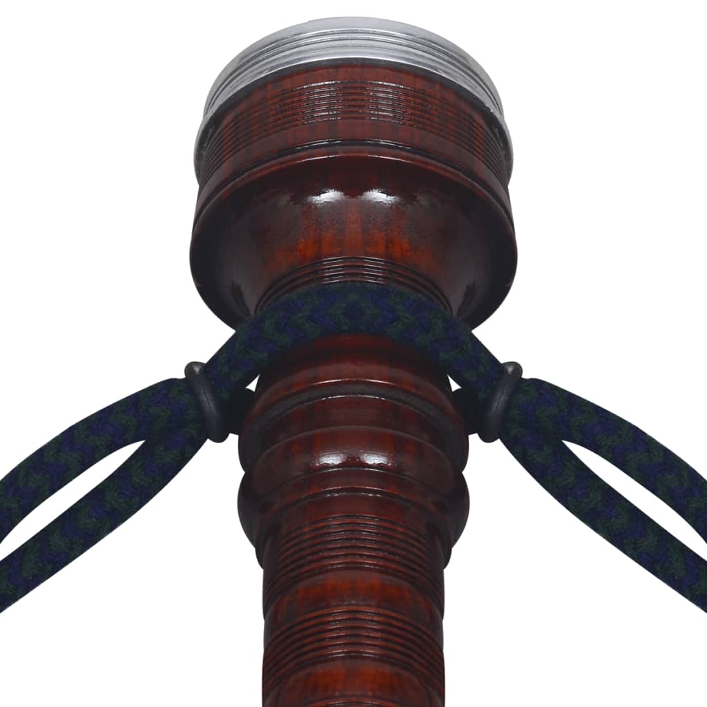 Cornamusa Scozzese Great Highland Watch Tartan Nero e Verde