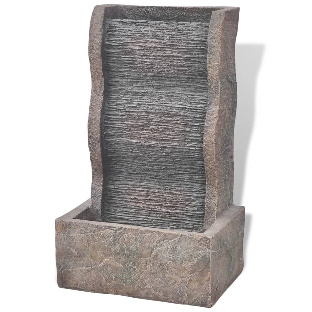 vidaXL Fontana da Interno con Luci LED in Poliresina