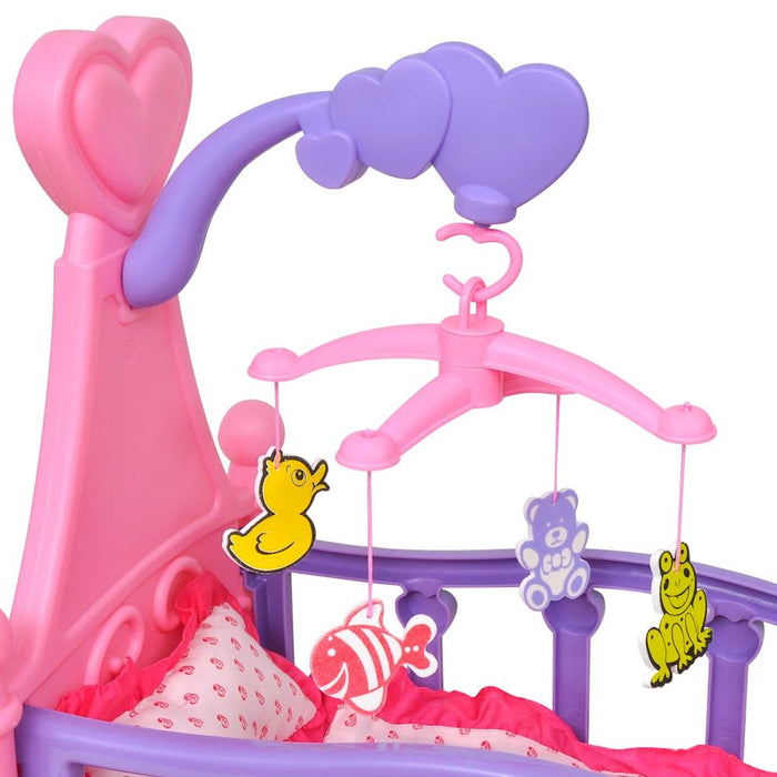 Giochi Da Camera Per Bambini Culla Per Bambole Rosa + Viola 80117
