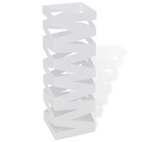 Portaombrelli Bastoni Passeggio Quadrato Acciaio 48,5 cm Biancocod mxl 97124