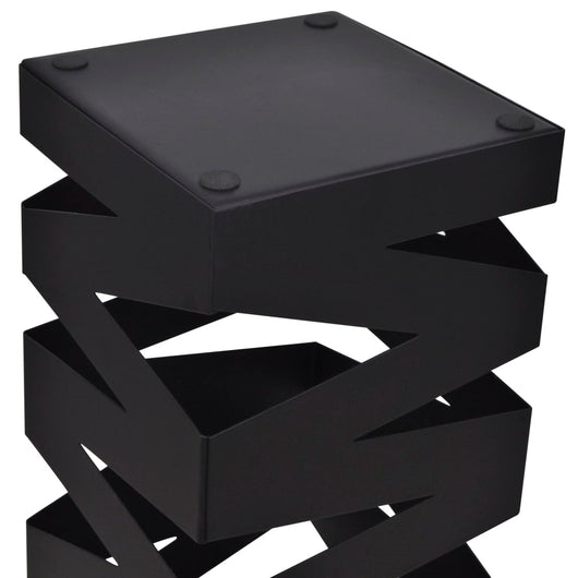 Portaombrelli Bastoni Passeggio Quadrato Acciaio 48,5 cm Nero 242469