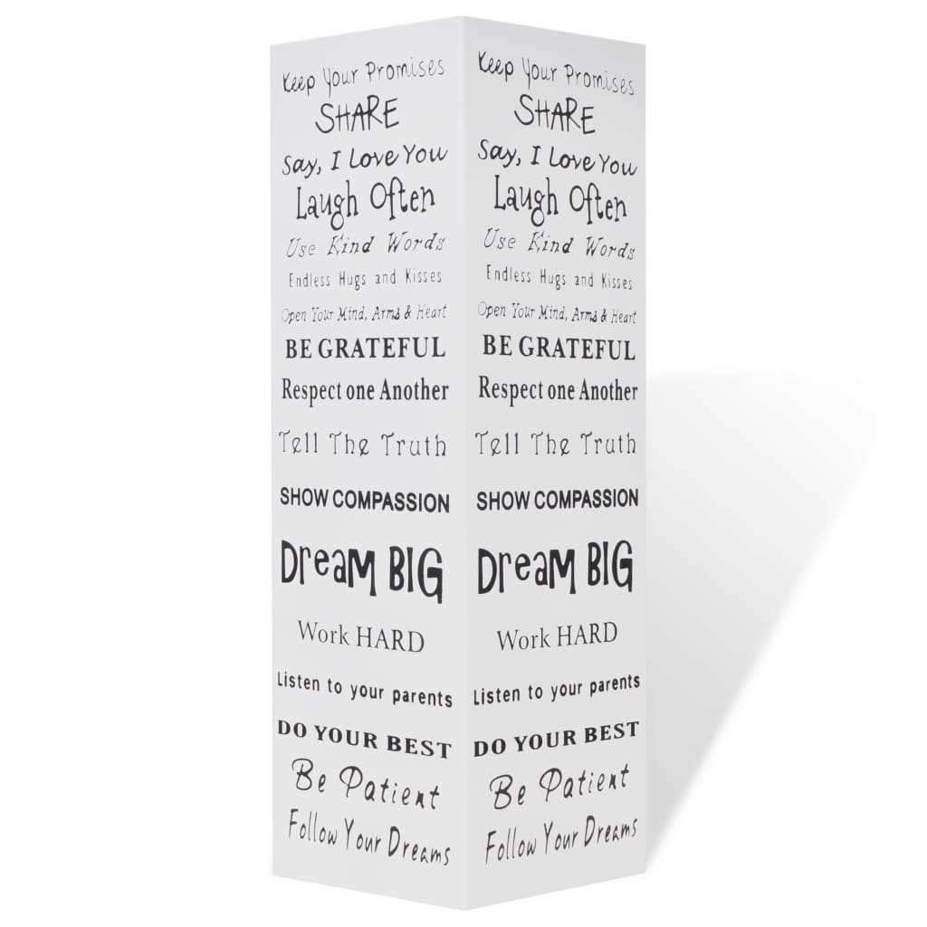 Portaombrelli Bastoni Passeggio Quadrato Acciaio 48,5 cm Bianco 242471