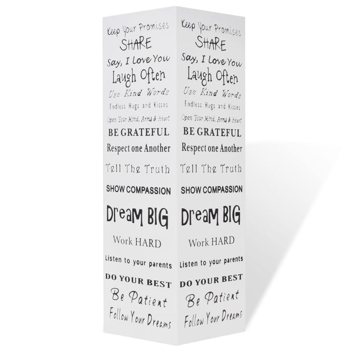 Portaombrelli Bastoni Passeggio Quadrato Acciaio 48,5 cm Bianco 242471