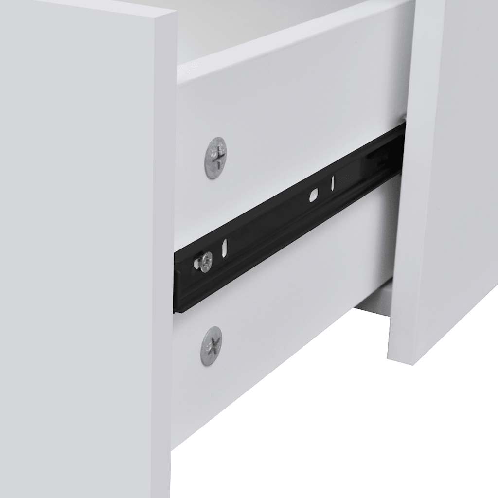 Credenza con 4 Cassetti 60x30,5x71 cm Bianca