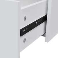 Credenza con 4 Cassetti 60x30,5x71 cm Bianca