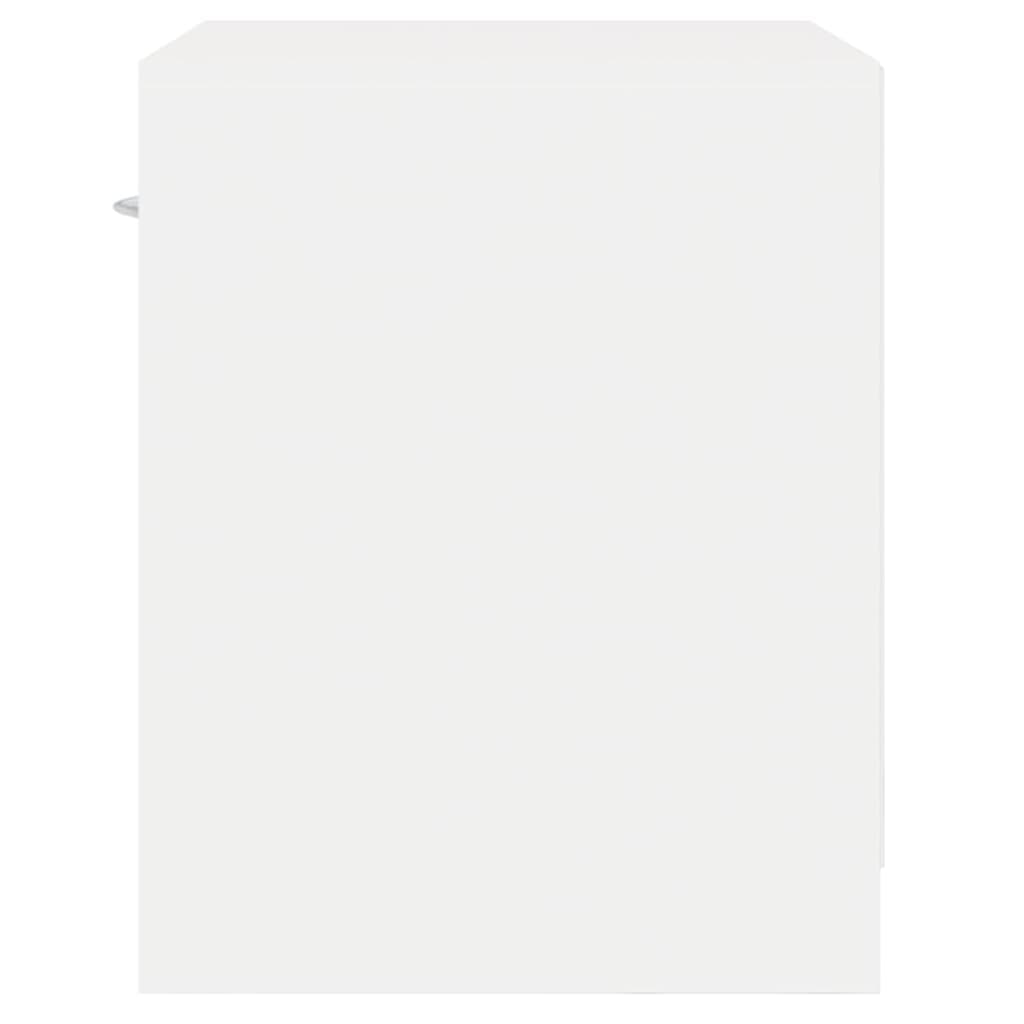 Comodini 2 pz con Cassetto Bianchi 242547