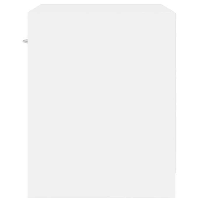 Comodini 2 pz con Cassetto Bianchi 242547