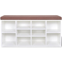 Panchina con Scarpiera con 10 Scomparti Biancacod mxl 118678