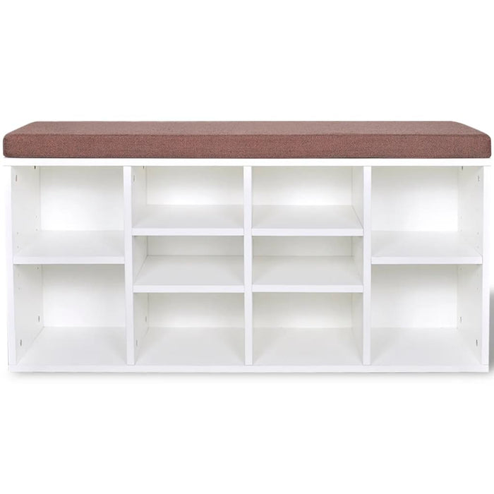 Panchina con Scarpiera con 10 Scomparti Biancacod mxl 118678