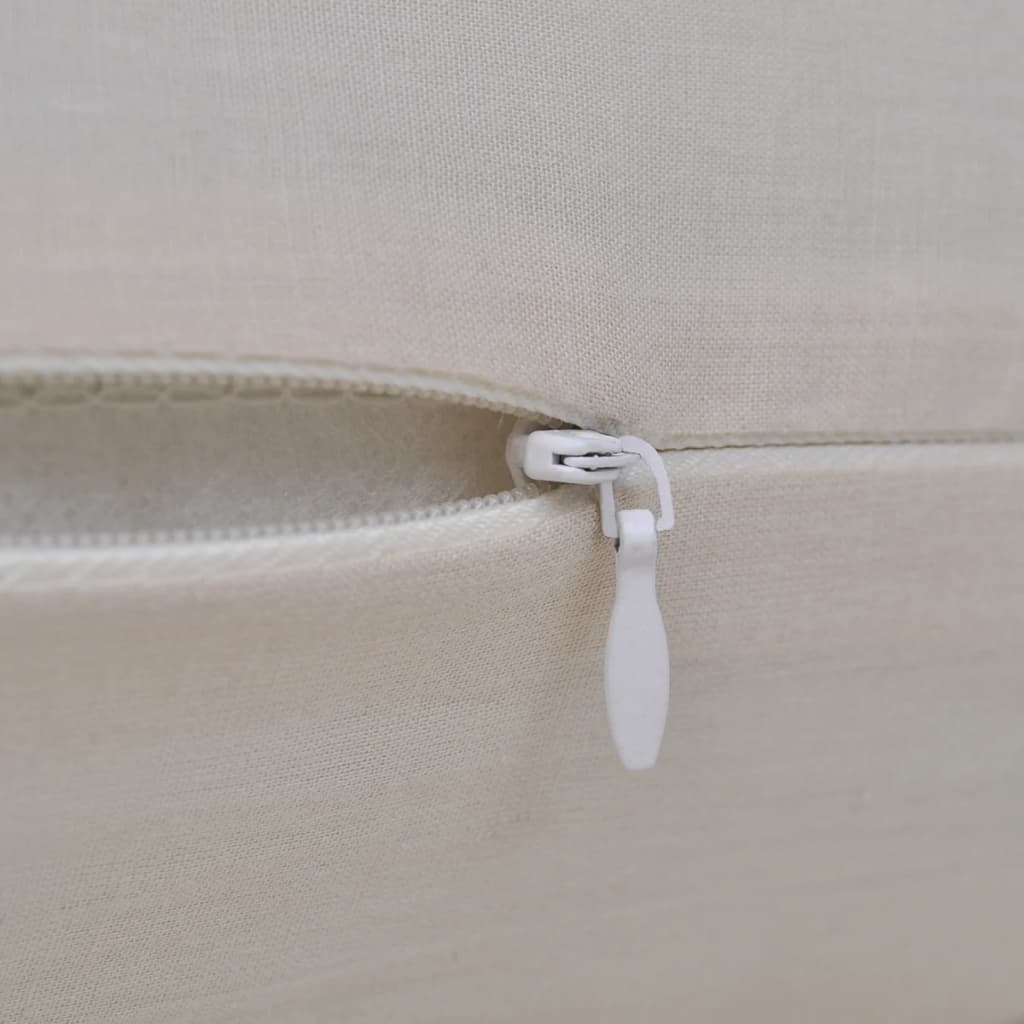 Set 4 Federe in cotone beige 40 x 40 cm cod mxl 41277